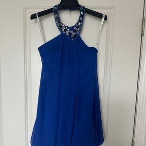 Blue short dress